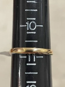 10k 2,6 g Gelbgold traditioneller schlichter einfacher Ring Ehering Größe 10,75 - Bild 1 von 5