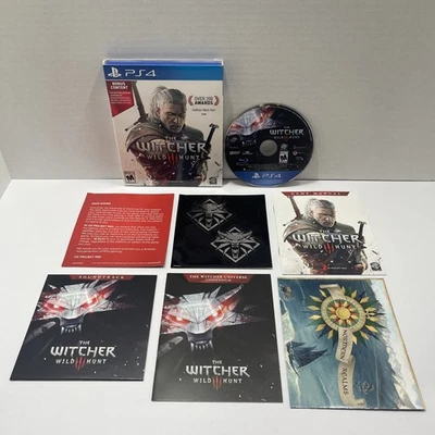 Witcher 3: Wild Hunt PS4 CIB con mapa, banda sonora y pegatinas - PlayStation 4 Foto 1 de 2