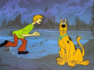 SCOOBY-DOO animation cel 1972 Vintage Cartoons Production Art HANNA-BARBERA  I2 - Image 1 of 4