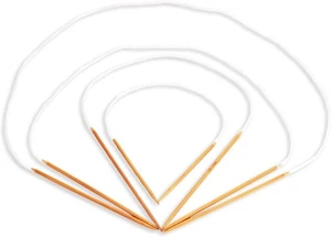 JubileeYarn Circular Bamboo Knitting Needles US 5 (3.75mm), Carbonized Brown  - Picture 1 of 7