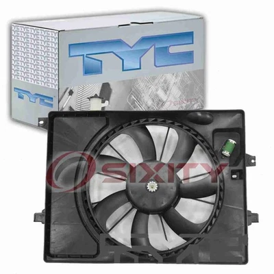 TYC Dual Radiator & Condenser Fan Assembly for 2016-2017 Hyundai Elantra GT cx - Image 1 of 4