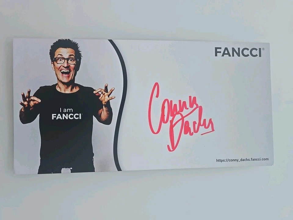 CONNY DACHS Autogrammkarte SIGNIERT A5 Format Erotik Autograph FANCCI - Bild 1 von 1
