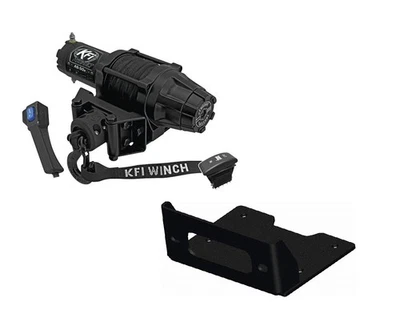 Kit de cabrestante KFI 5000 lb para Kawasaki 750 Teryx4 2012-2013 (cuerda sintética) Foto 1 de 4