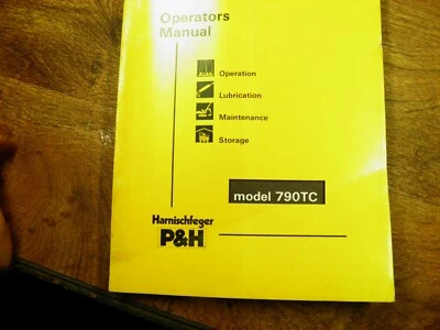 P & H 790TC TRUCK CRANE OPERATORS MANUAL - Image 1 of 4