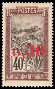 Madagaskar - Madagassische Republik Scott 125 (1921) postfrisch H F - sehr schön Y - Bild 1 von 1