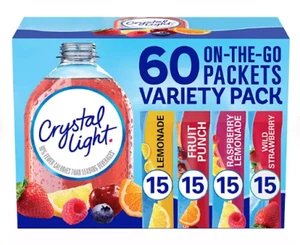 Crystal Light Powdered Drink Mix Variety Pack (60 Ct.) - Picture 1 of 7