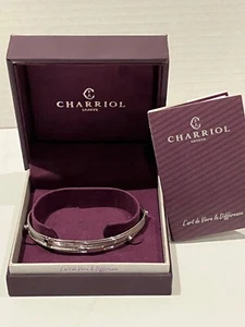 Phillippe Charriol 925 Sterling Black Spinel TANGO Bracelet Sz LG= NIB MSRP$540 - Picture 1 of 18