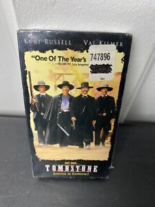 Vtg Rare VHS Home Video VCR Sealed Tombstone Cowboy Val Kilmer Western Doc