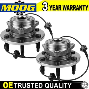 4WD Moog Front Wheel Bearing Hub Pair For 07-13 GMC Silverado 1500 2007-14 Tahoe - Picture 1 of 12