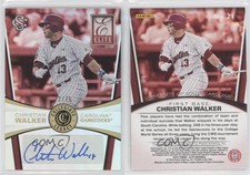 2015 Elite Collegiate Legacy Signatures /75 Christian Walker #21 Rookie Auto RC