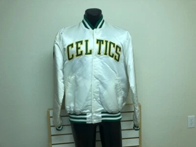 Chaqueta de Inicio Boston Celtics Blanca Vintage Retro Talla XLarge Rara Hecha en EE. UU. Foto 1 de 4
