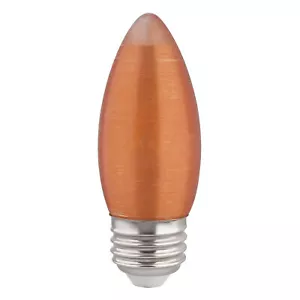 2W =20W LED Candle Light Thread Amber Spun Chandelier C11 E26 Base Warm White - Picture 1 of 5