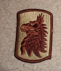 ARMEE PATCH,SSI,455TH CHEMICAL BRIGADE,MANÖVERVERBESSERUNGSBRIGADE,DESERT - Bild 1 von 1