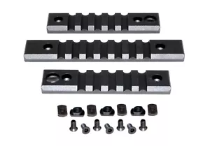3 pz M-lok sezione rotaia con imbracatura foro girevole 1 pz 7 fessure 2 pz 5 fessure nero - Foto 1 di 1