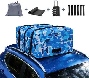 Waterproof Rooftop Cargo Bag Car Top Carrier 14 Cubic Feet Anti-Tear 500D PVC - Picture 1 of 5