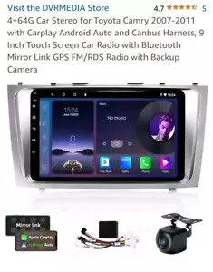 Para Toyota Camry 2007-2011 9" Coche Estéreo Radio Android 12 Carplay GPS Cámara - Imagen 1 de 10