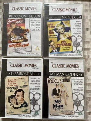 Classic Movies Collection X4 DVDs- Bold On The Sun,mr Imperium, Man Godfrey New - Image 1 of 4
