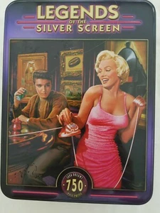 Java Dreams jigsaw puzzle 750 pieces in beautiful tin. "LEGENDS of the SCREEN" - Picture 1 of 6