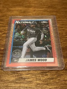 2025 Topps Series 1 James Wood RC 1990 Silver Pack Chrome Mojo Refractor - Bild 1 von 2