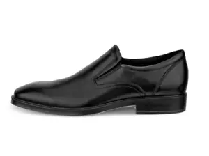 Men's Ecco Metropole Milan Leather Slip-On Derby Shoe Black 523304 01001 - Picture 1 of 6