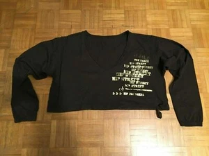 DEHA MAGLIA DONNA CORTA SCALDACUORE RISCALDAMENTO DANZA HIPHOP MARRONE TG.S - Imagen 1 de 1