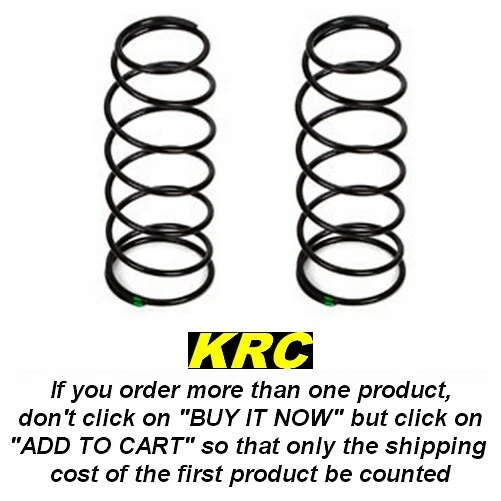 TLR243016 FRONT SHOCK SPRING (2), GREEN 4.8 RATE - RESSORTS AVANT 8IGHT 3.0-4.0 - Photo 1/1