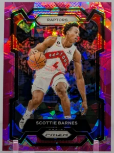 π₯2023-24 Panini Prizm Basketball #24 Scottie Barnes Prizm Pink Ice Raptors π₯ - Picture 1 of 2