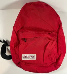 Vintage Chuck Roast Conway NH kleiner Rucksack rot Nylon Schule Camp Tagesrucksack - Bild 1 von 6