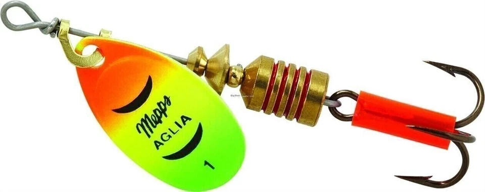 Mepps Aglia Giratorio en Línea 1/8 OZ Gancho Agudo Liso Hoja Hot Firetiger B1 HFT Foto 1 de 1