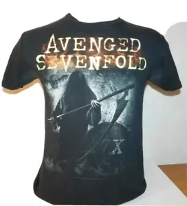 Maglietta Vintage 2013 Avenged Sevenfold A7X Grim Reaper Heavy Metal Band Uomo Taglia M - Foto 1 di 6