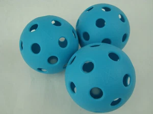 New 3 Franklin X-26 Pickleball Indoor Ball set of 3 Optic Blue - Picture 1 of 10