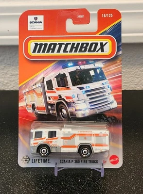 Matchbox Scania P 360 Fire Truck #16 Mainline 2025 Case C - Image 1 of 3