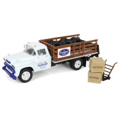 1/34 1958 GMC Paletti Camion, Cooper Tires St. Lucie Battery First Gear 19-2795 - Immagine 1 di 4
