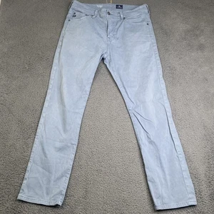 AG Adriano Goldschmied Jeans Mens 33x32 Light Blue Everett Slim Straight Fit - Picture 1 of 11