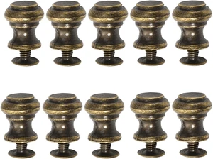 10Pcs Single Hole Mini Drawer Knobs, Antique Bronze Pulls Handles for Jewelry Bo - Picture 1 of 12