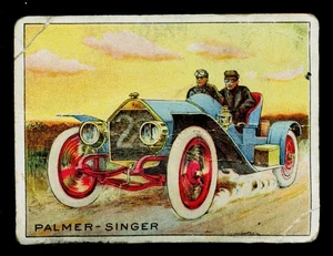 1910 TURCHIA SERIE AUTOMOBILE ROSSA PALMER - CANTANTE POVERO - Foto 1 di 2