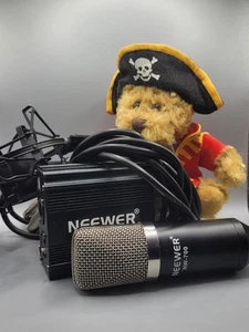 NEEWER NW-700 CONDENSER MICROPHONE KIT WITH USB PHANTOM POWER & CABLES - Picture 1 of 9