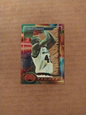 1993-94 Topps Finest - Calbert Cheaney #84  (RC) WASHINGTON BULLETS - Image 1 of 2