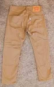 Levis 505 Regular Stretch Mens Jeans ACTUAL 29x29- (tag 29x30) golden brown READ - Picture 1 of 5
