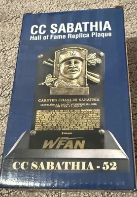 CC Sabathia NY Yankees Hall Of Fame Replica Plaque. Limited Edition. New In Box - Image 1 of 4