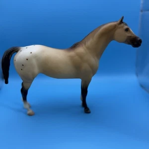 Raro cavallo Breyer in pensione #1119 Dun coperta Appaloosa Pony delle Americhe POA - Foto 1 di 4