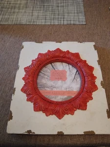 Sicura Italian Resin Picture Frame Shabby Chic, Heavy Floral Round Design For... - Picture 1 of 3
