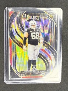 2024 Panini Select Jackson Powers-Johnson RC Preimier Black Red Shock Prizm - Picture 1 of 2