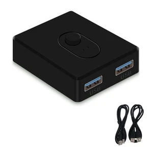 KVM-Switch 1X2/2X1 Switch Switcher Répartiteur USB Contrôleur Communiqué pour 9527 - Photo 1/21
