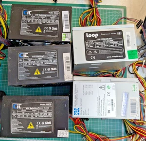 Job Lot 5 PC Power supply (PARTS ONLY) 3x 500w (1 working) 2x 300w PSU - Afbeelding 1 van 1