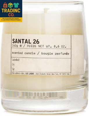Santal 26 Scented Candle 245 Grams 8.6 Ounce Glass Jar Boxed Made in USA, Cream - Image 1 of 4