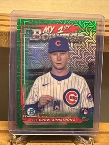 2024 Bowman Mega Box My 1st BOWMAN Green PETE CROW ARMSTRONG /99 💥 Grade Me? - Picture 1 of 10