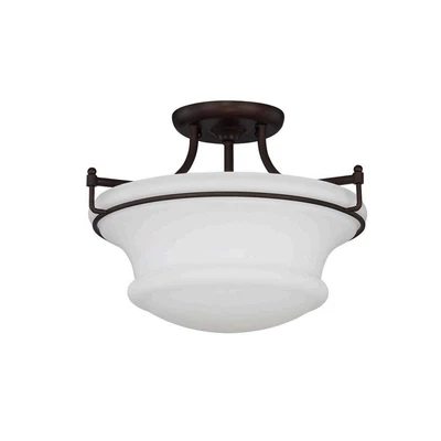 Sunset Valare 3-Light 100W MB Semi-Flush Provincial Bronze F23008-64 - Image 1 of 2