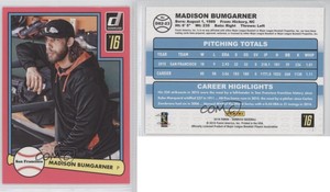 2016 Panini Donruss 1982 Design Pink Border Madison Bumgarner #D82-23