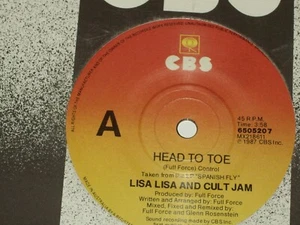 LISA LISA AND CULT JAM *RARE OZ 7" 45 ' HEAD TO TOE ' 1987 VGC+ - Picture 1 of 2